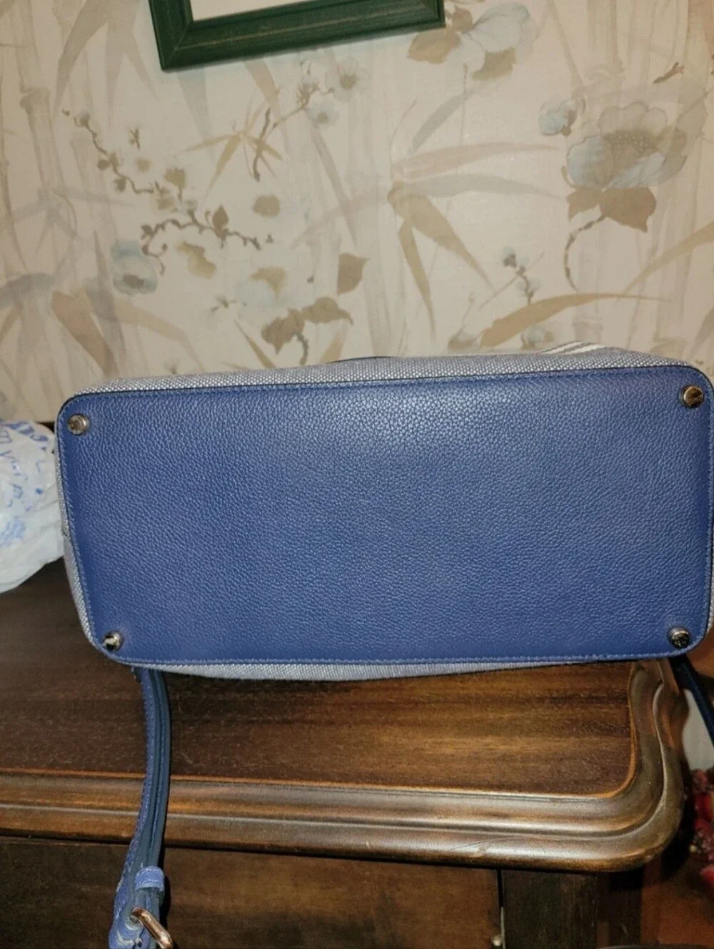 Kate Spade Striped Blue and White Women’s Satchel - Classic Everyday Bag